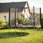 Trampoliin turvav&otilde;rguga Outtec 244cm Jump Outside Net -Black (Tarne: 1-2 t.p.)