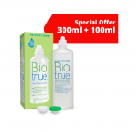 Biotrue Multi-Purpose Solution (300 ml) + konteiner &ndash; L&auml;&auml;tsevedelik tundlikele silmadele | Bausch + Lomb +TASUTA 100ml