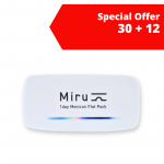 Miru 1day Menicon Flat Pack (30 l&auml;&auml;tse + 12 TASUTA l&auml;&auml;tse-KAMPAANIA) &ndash; Maailma &otilde;hukeseim pakend! | Menicon