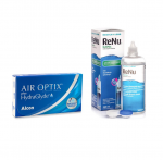 Air Optix plus HydraGlyde (6 l&auml;&auml;tse) + Renu Multiplus 360 ml + konteiner