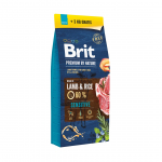 BRIT Premium by Nature Sensitive lambaliha ja riisiga kuivtoit koertele - 15 kg + 3 kg