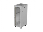 19" 32U Standing Rack Cabinet 600&times;800 Gray with Glass Door and LCD (Flat Pack)