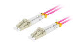 Fiber optic patch cord Mm Lc/Upc-Lc/Upc Duplex 3.0mm 5m violet