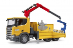 Vehicle Scania Super 560R Truck with crane and pallets