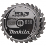 Makita circular saw blade EFFICUT B-62985-2, ? 165mm, 25 teeth, 2 pieces, 20mm bore, for cordless saws