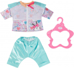 ZAPF Creation BABY born&reg; leisure suit Aqua 43cm, doll accessories (jacket and trousers, including clothes hanger)