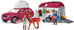Schleich Horse Club adventures with car and horse trailer, toy figure