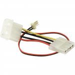Sharkoon adapter 3-pin -> 4-pin (black/red, retail)