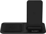 Ładowarka indukcyjna bezprzewodowa GoGEN CHST303B 15W 1x USB-C ze stojakiem czarna
