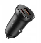 Ładowarka samochodowa Orico PM-65-1A1C-BK-EP PD 65W, USB-C, USB-A