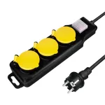 LogiLink LPS253 power strip 3 ON/OFF sockets 1.5m, outdoor, IP44