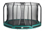 Trampoline Premium Ground Combo 427 cm green