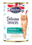 BUTCHER'S Delicious dinners ookeanikala t&uuml;kid tarretises - m&auml;rg kassitoit - 400 g