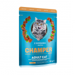 CHAMPER tursa ja basiilikuga - m&auml;rg kassitoit - 85g