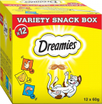 DREAMIES Variety Snack Box - kassitoit - 12x60 g