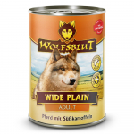 WOLFSBLUT Wide Plain hobuseliha maguskartuliga - m&auml;rg koeratoit - 395g