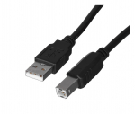 Lanberg CA-USBA-10CC-0018-BK USB-kaabel USB 2.0 1,8 m USB B must