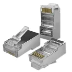 Qoltec 54556 RJ45 moodulpistik | CAT6 | FTP | Kullatud kontaktid | 100 t&uuml;kki