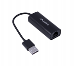Lanberg NC-0100-01 kaabelliidese/soo adapter USB-A RJ-45 must