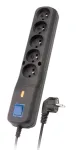 LESTAR LV530W 2,5M &uuml;lepingekaitse Must, Hall 5 vahelduvvoolu pistikupesa(t) 2,5 m