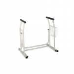 Verstellbarer Toilettensitz mit Platz f&uuml;r Zeitung wei&szlig;