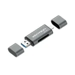 Vention USB3.0 multifunktsionaalne kaardilugeja hall metallt&uuml;&uuml;p