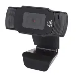 Manhattan USB veebikaamera, kaks megapikslit (soodushind), 1080p Full HD, USB-A, integreeritud mikrofon, reguleeritav klambrialus, 30 kaadrit sekundis, must, kolmeaastane garantii, karp