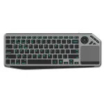 Techly ICTB9801TB klaviatuur universaalne RF juhtmevaba + Bluetooth QWERTY USA inglise must
