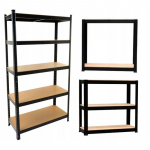 Topeshop REGAŁ P9030 CZARNY aiat&ouml;&ouml;riistade hoiuriiul Eraldiseisev tsingitud teras, MDF