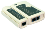 Cable Tester for RJ11, RJ12, RJ14 with remote unit