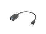 Adapter USB C(M)-USB-A (F)2.0 0.15M OTG czarny