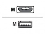 Sharkoon USB 2.0 A-B Micro black 0,5m