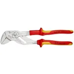 KNIPEX pliers wrench 86 06 250, VDE-insulated (red/yellow, length 250mm, 19-fold adjustable)