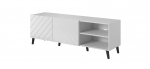 TV-kapp ABETO 150x42x52 valge/valge l&auml;ikiv
