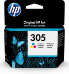 HP 305 originaal ts&uuml;aan, magenta, kollane 1 tk