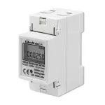 Qoltec 50899 &uuml;hefaasiline elektrooniline energiatarbimise arvesti | 230 V | LCD | 2P | DIN-siinile paigaldatav