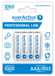 Laetavad akud everActive Ni-MH R03 AAA 1050 mAh Professional Line