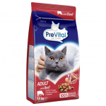 PREVITAL kassitoit t&auml;iskasvanutele veiselihaga - kuivtoit kassidele - 1,4 kg