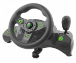 Esperanza EGW102 m&auml;ngukontroller rool arvutile, PlayStation 3 digitaalne USB must, roheline