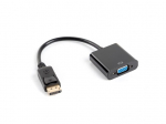 Lanberg AD-0002-BK videokaabli adapter 0,2 m VGA (D-Sub) DisplayPort must