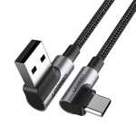 Ugreen 20856 USB-kaabel USB 2.0 USB A USB C Must, H&otilde;bedane