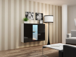 Cama kummut VIGO 90/120/38 valge/must l&auml;ikiv