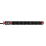 Techly Rack 19" pikendusjuhe 8 pistikupesaga Schuko pistik