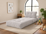 WOBA light grey pouffe-mattress