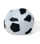 Sako kott-puff-pall valge-must XL 120 cm