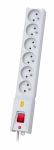 Surge protector LX 610, 1L, 1.5m, grey