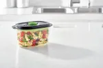 FoodSaver FFC022X toidu hoiukarp ovaalne karp 1,2 l must, l&auml;bipaistev 1 tk