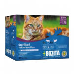 BOZITA Sterilised Delicate meat menu in jelly box &ndash; wet cat food &ndash; 12x85g
