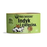 PAKA ZWIERZAKA kalkuni- ja vasikalihaga m&auml;rgtoit kassidele - 200g