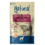 NATURAL Beef with liver and pumpkin - wet dog food - 500g